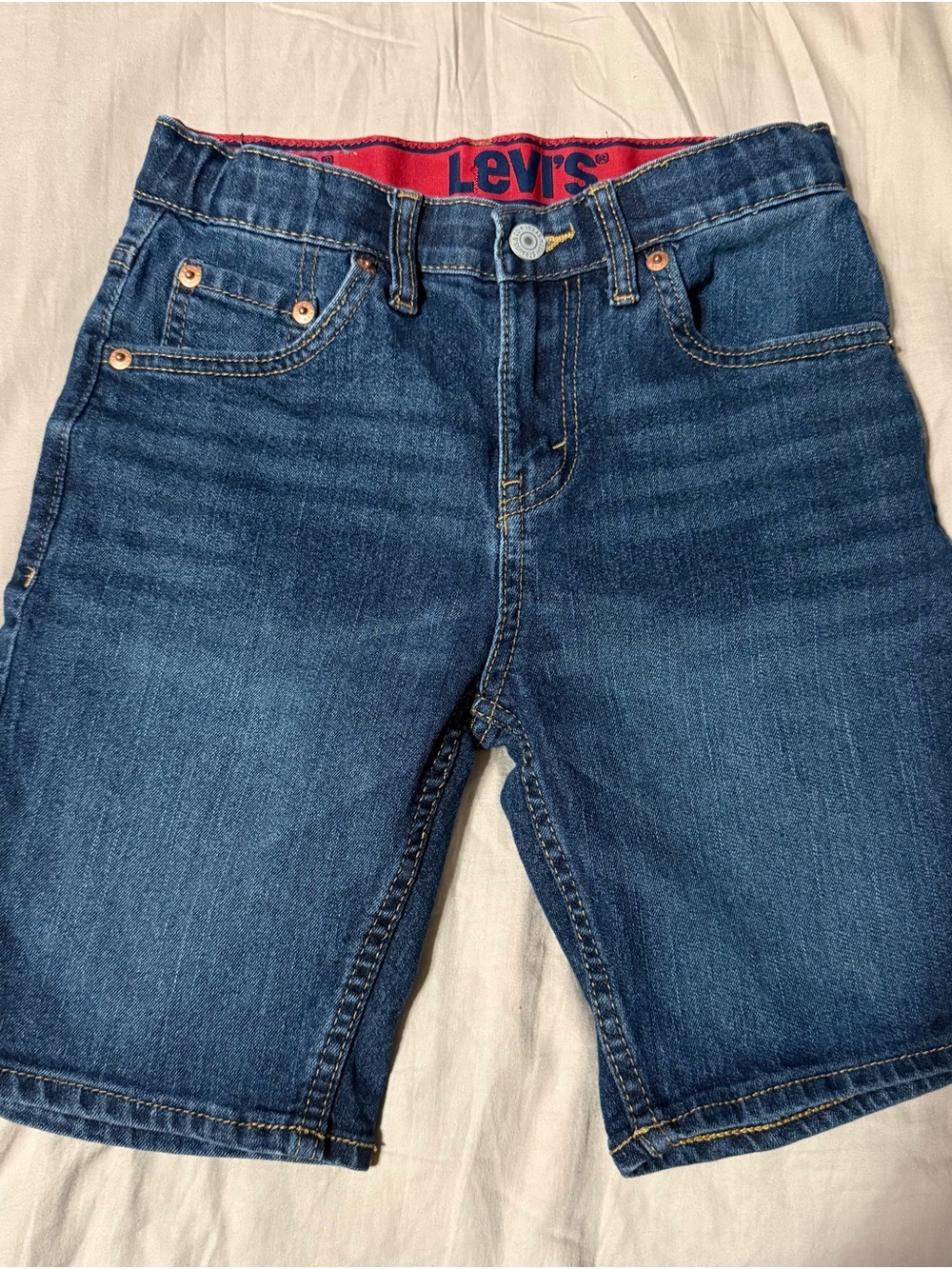 Levi's 511 Boys Dark Blue Denim Shorts Size 12